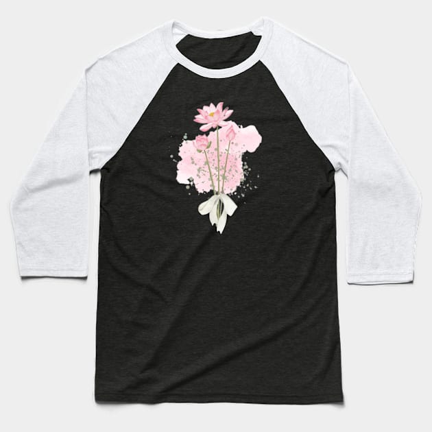 the lotus flower Baseball T-Shirt by mouriss